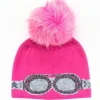 Goggles Hat with Fox Pompom
