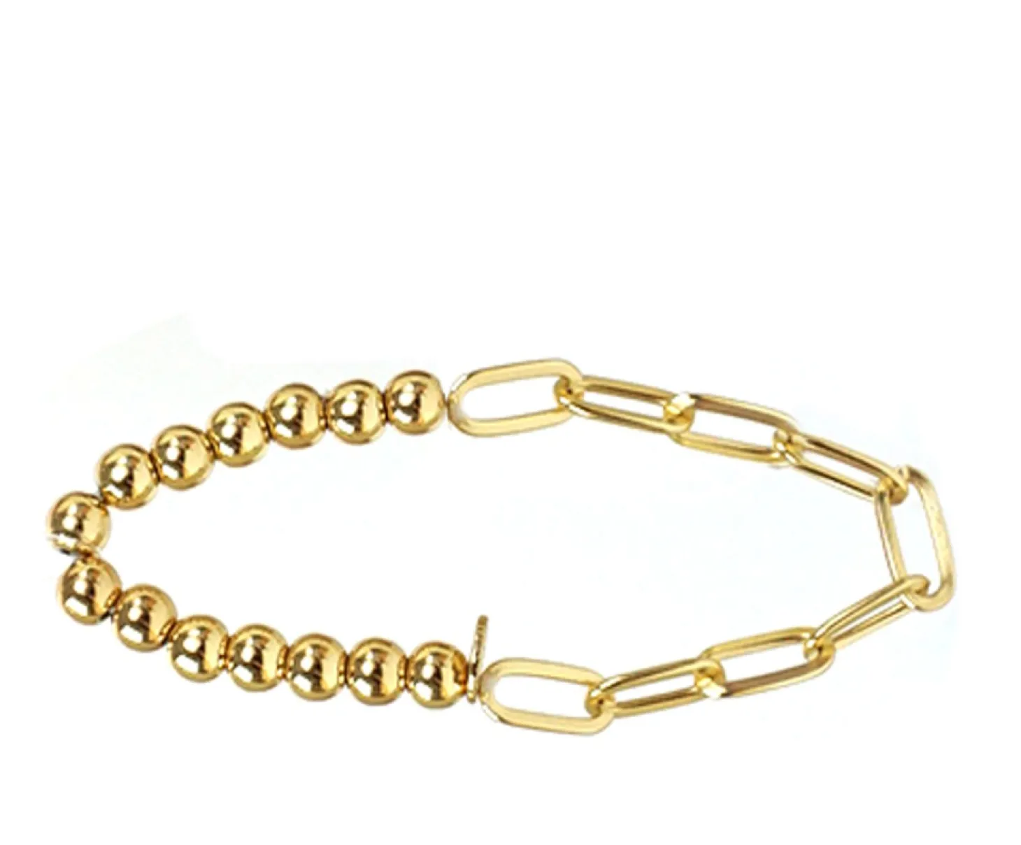 Gold Chain Link Bracelet