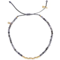 Gold Line Stone Beaded Bracelet