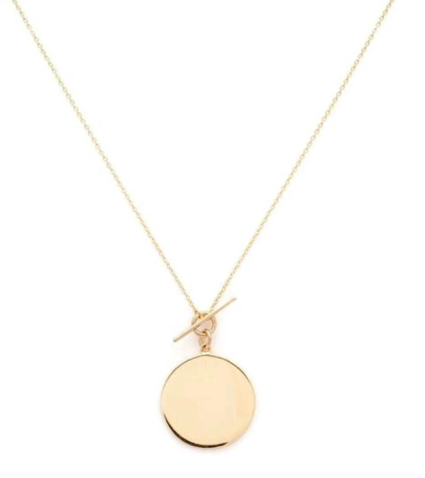 Gold Vermeil Disc Necklace