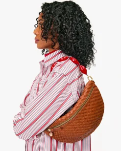 Grande Fanny ~ Hazelnut Woven Zig Zag