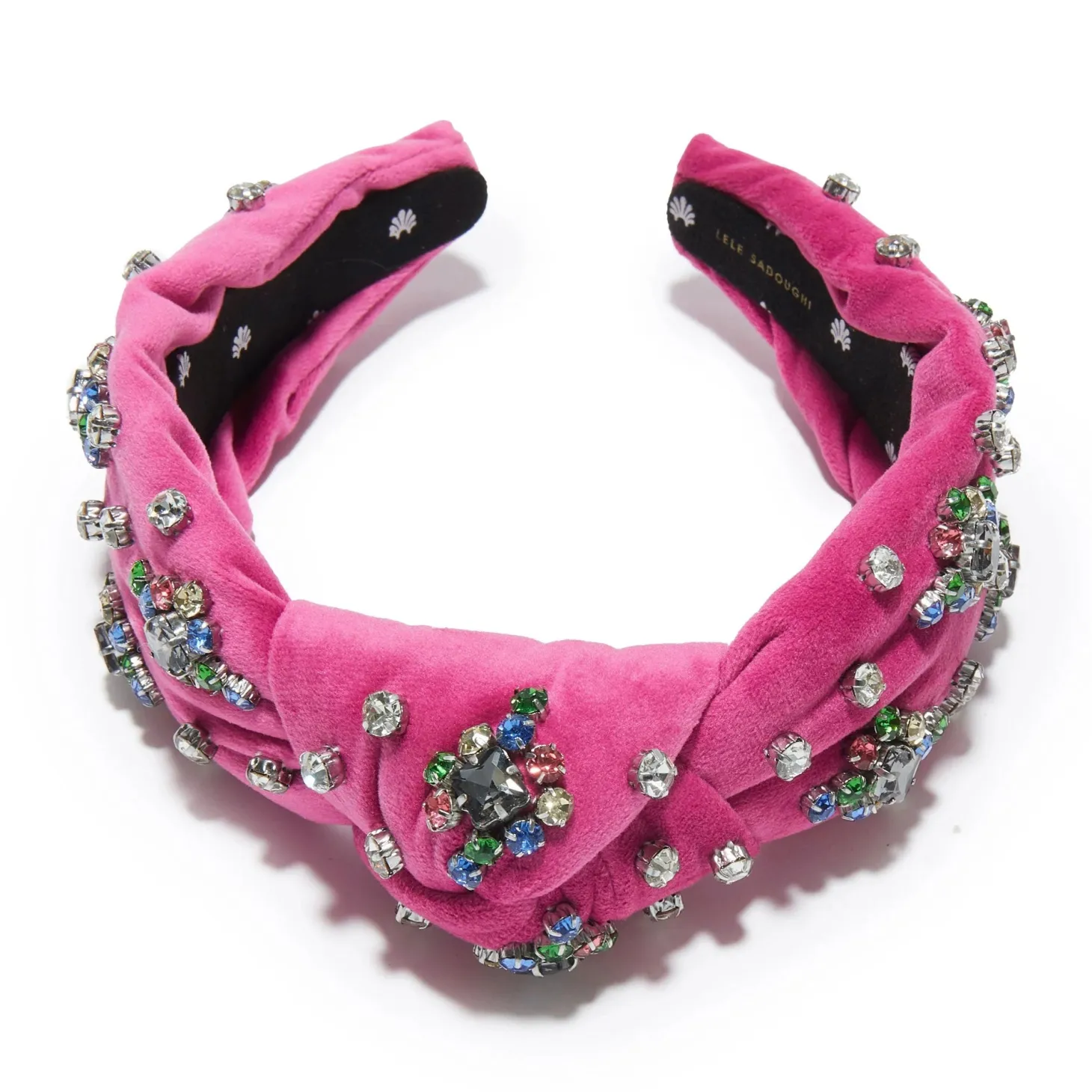 Harlequin Rainbow Knotted Twinkle Crystal Headband