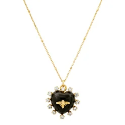 Heart Bee Necklace