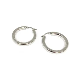 1 1/2" Hollow Clasp Hoop