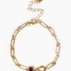 Hypersthene Odyssey Paperclip Bracelet