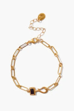 Hypersthene Odyssey Paperclip Bracelet