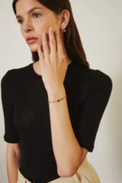 Hypersthene Odyssey Paperclip Bracelet