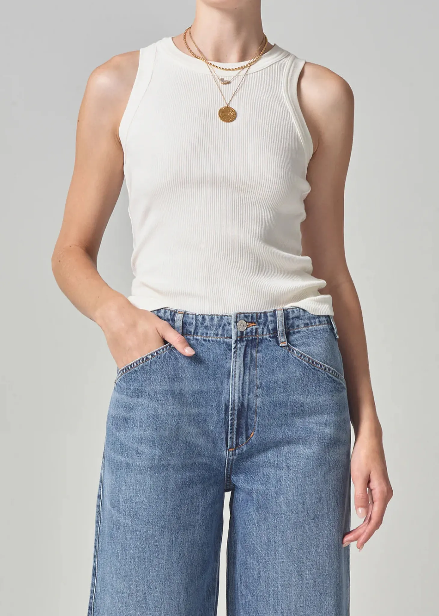 Isabel Rib Tank ~ Pashmina
