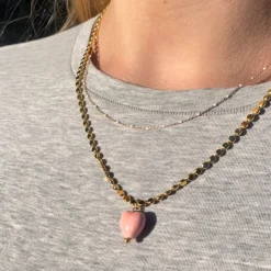 Italian Heart Charm Necklace