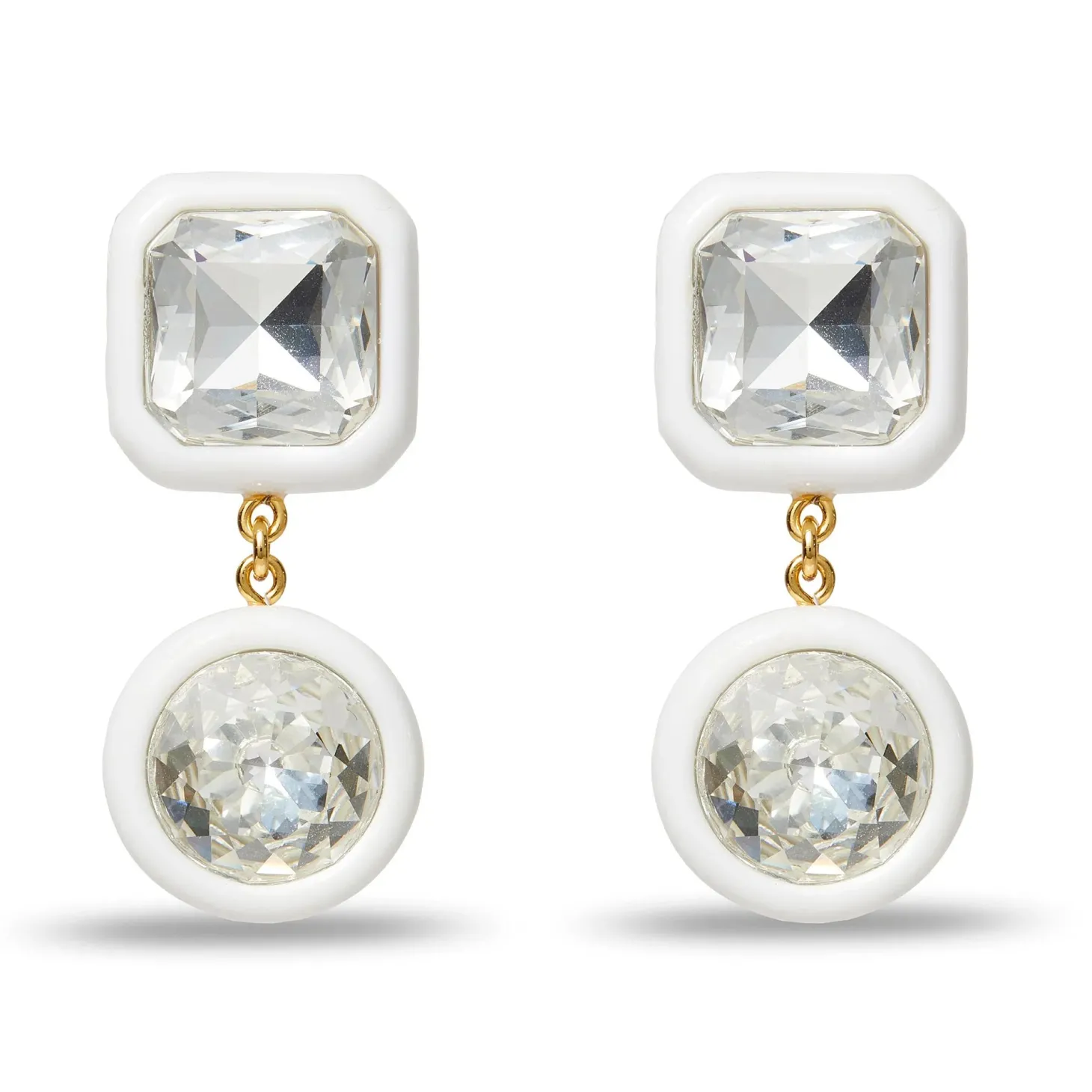 Ivory Gem Drop Earrings