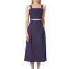 Jazlyn Skirt ~ Navy Poplin