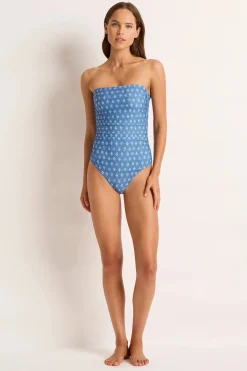 Jeanie Ruched Bandeau One Piece