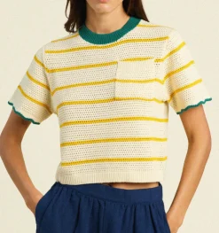 Jules Sweater ~ Yellow Stripe