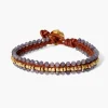 Koa Cuff Wrap Bracelet ~ Iolite