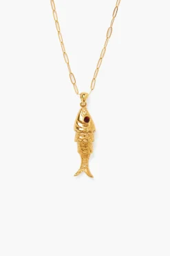 Koi Necklace ~ Garnet