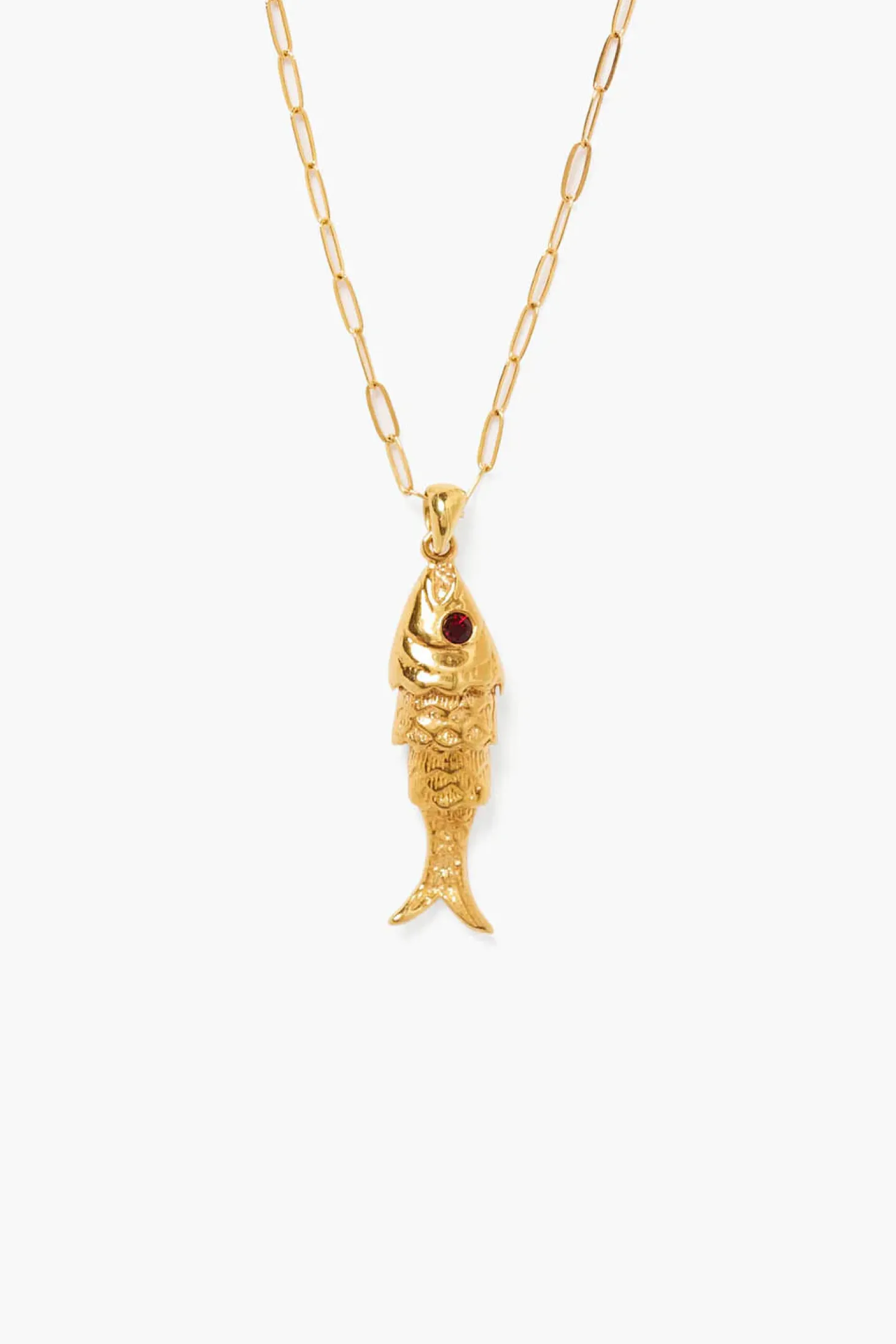 Koi Necklace ~ Garnet