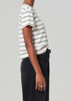 Kyle Tee ~ Campanula Stripe
