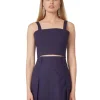 Kylian Top ~ Navy Poplin