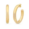 Large Gold Tubular Hoops