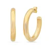 Large Gold Tubular Hoops