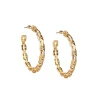 Large Link Hoop Earrings