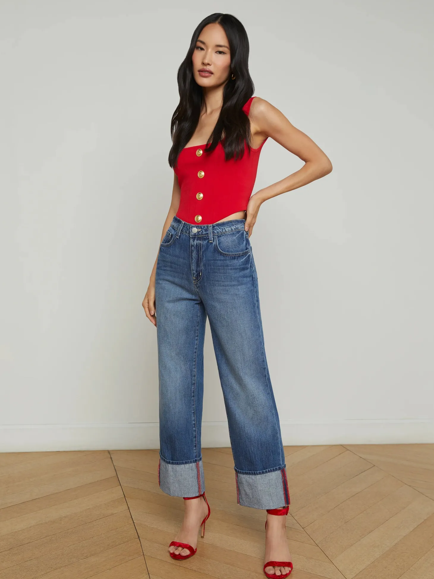 Leighton Cuffed Stovepipe Jean