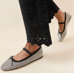 Leonie Crystal Ballet Flat