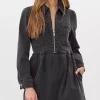 Lia Denim Zip Dress