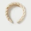 Lilac Cream Sparkle Braided Headband