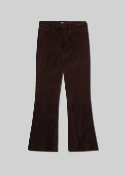 Lilah Flare w/ Welt Pocket in Velvet ~ Chocolate Milk