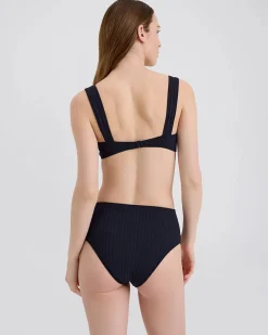 Lilo Ribbed Bikini Top ~ Blackout