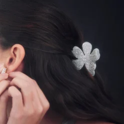 Lily Claw Clip ~ Crystal