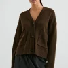 Lindi Cardigan ~ Dark Moss