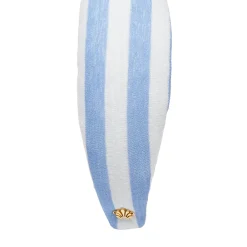 Linen Gauze Knotted Headband ~ Capri Blue