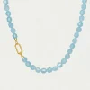 Long Valenca Necklace ~ Blue Quartz