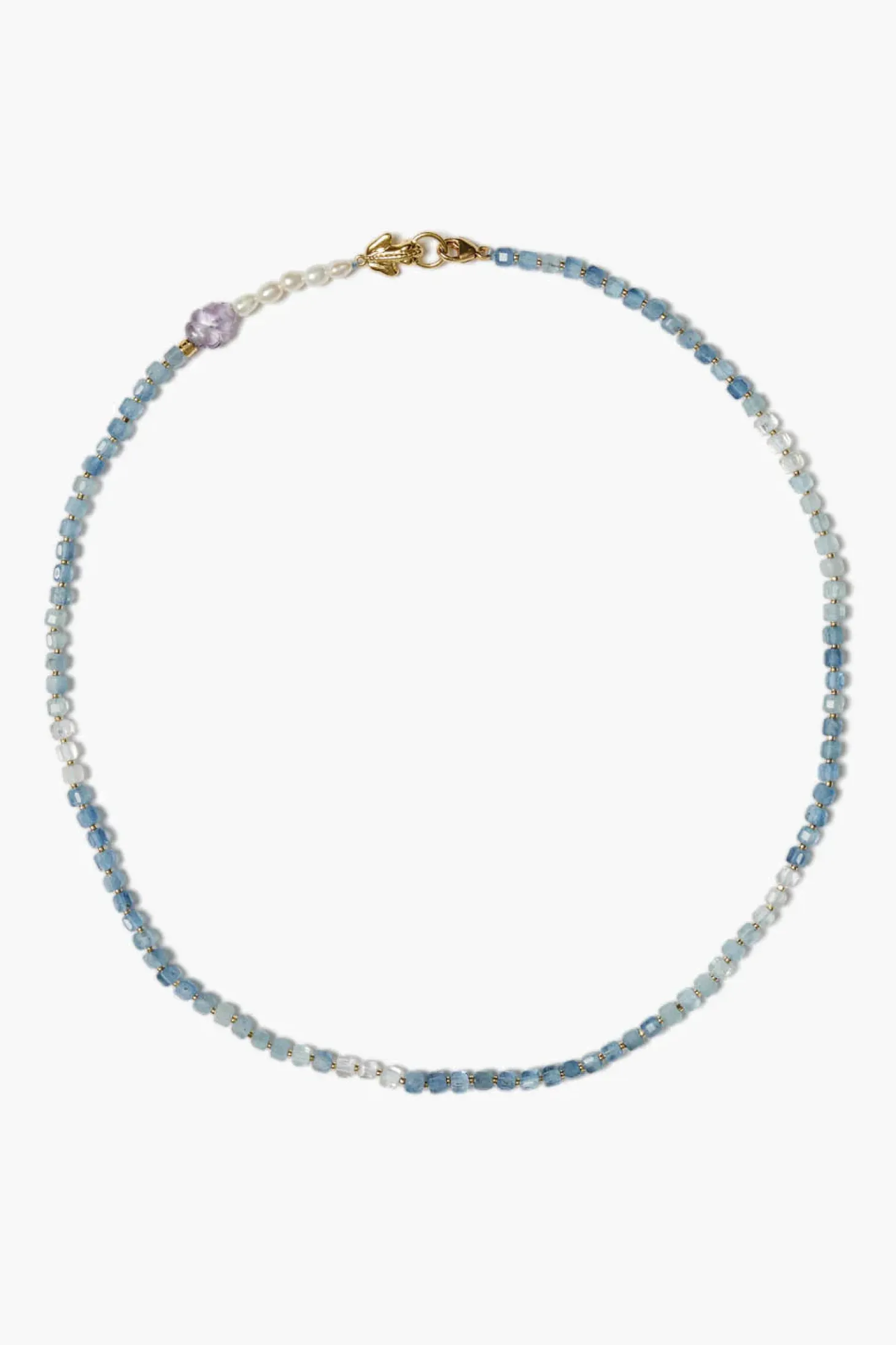 Lottie Necklace ~ Aquamarine Mix
