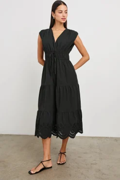 Lucia Dress ~ Black Eyelet