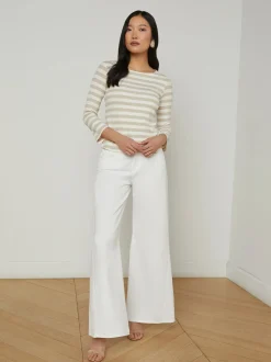 Lucille Striped Boatneck Top