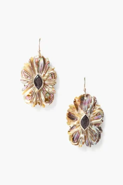 Magnolia Earrings ~ Abalone
