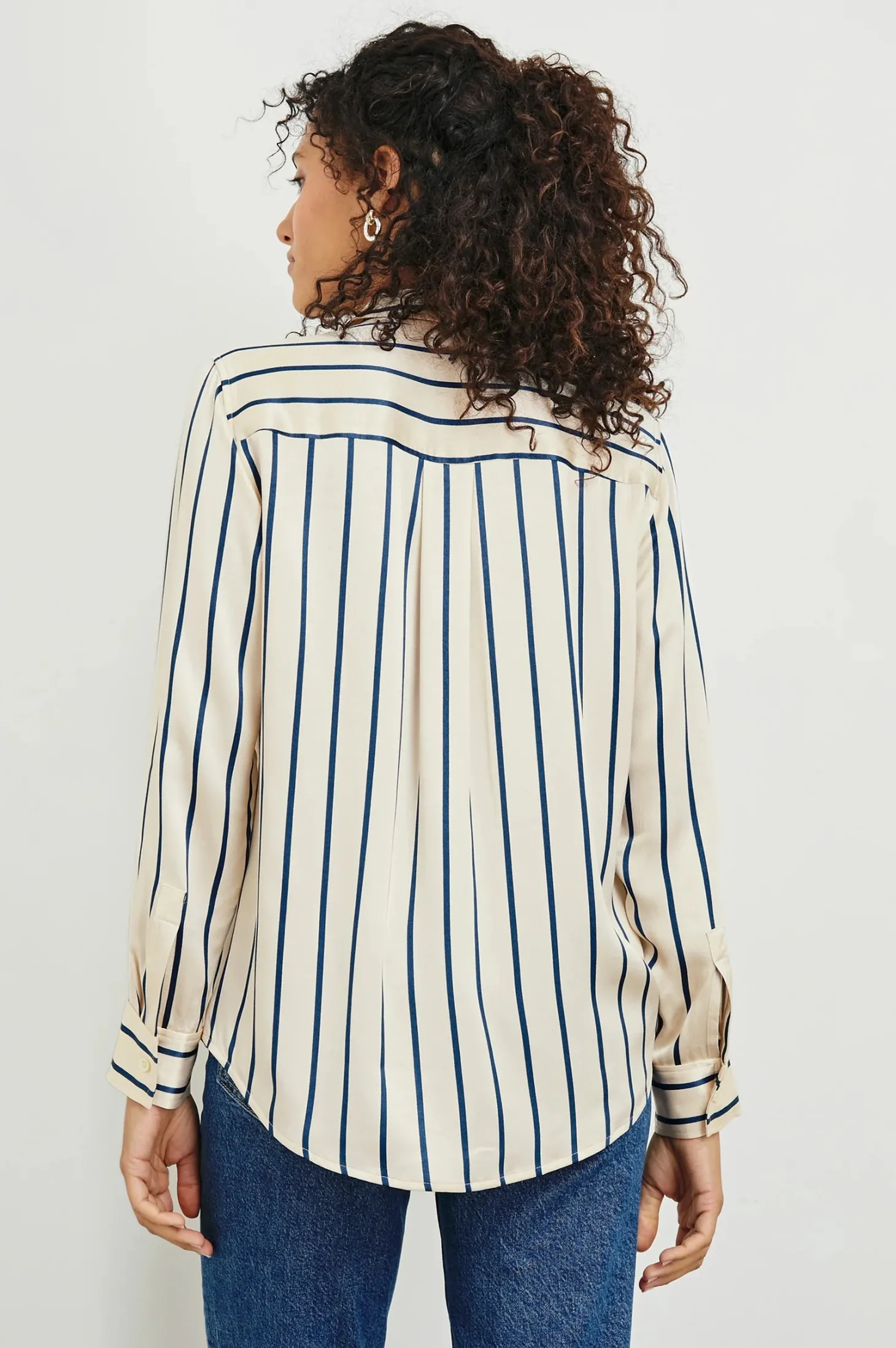 Maria Shirt ~ Ceramic Navy Stripe