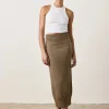 Marie Knit Skirt ~ Khaki
