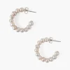 Mini Pearl Earrings ~ Pink