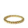 8mm Gold Beaded Brass Ball Bracelet