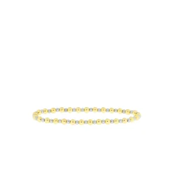 3mm/4mm Brass Ball Bracelet ~ Gold/Silver