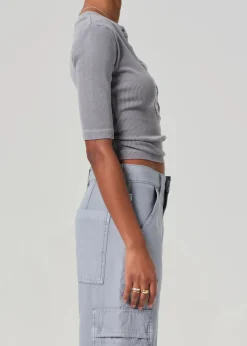 Nali Short Sleeve Henley ~ Balboa
