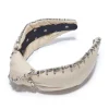 Natural Crystal Trim Knotted Headband