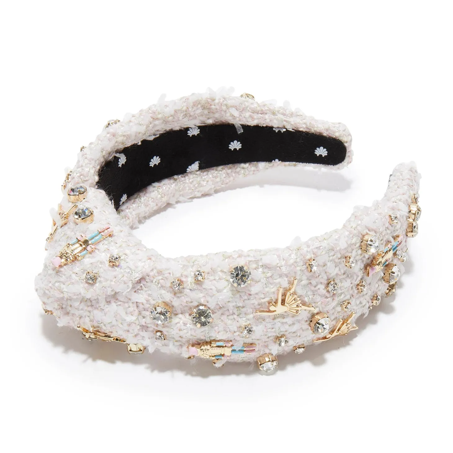 Nutcracker Embellished Knotted Headband ~ Ivory