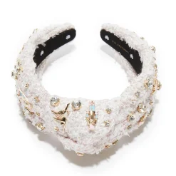 Nutcracker Embellished Knotted Headband ~ Ivory