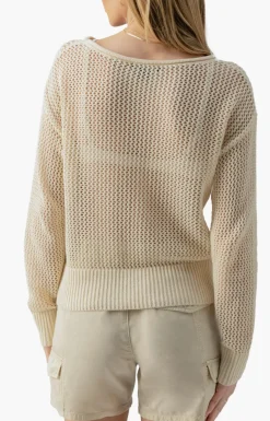 Open Knit Sweater ~ Muslin