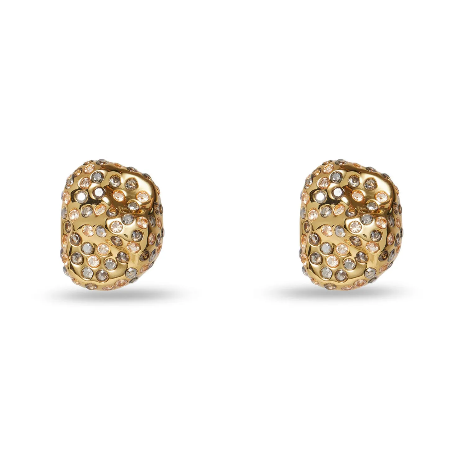 Pave Rock Earrings